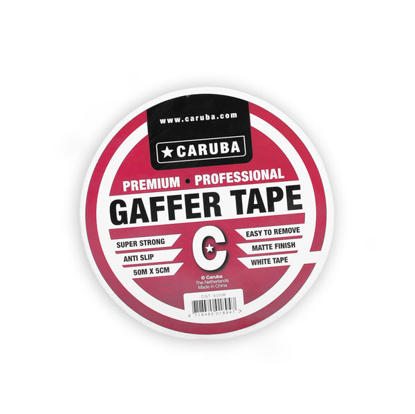 Caruba Gaffer Teip 50mtr x 5cm hvítt