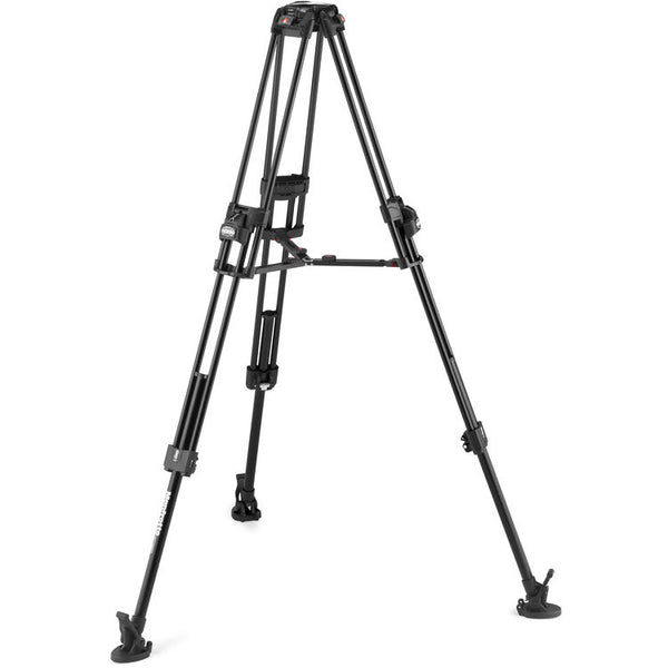 Manfrotto 504X Fluid Video Head & 645 FAST Aluminum Tripod with Mid-Level Spreader KIT