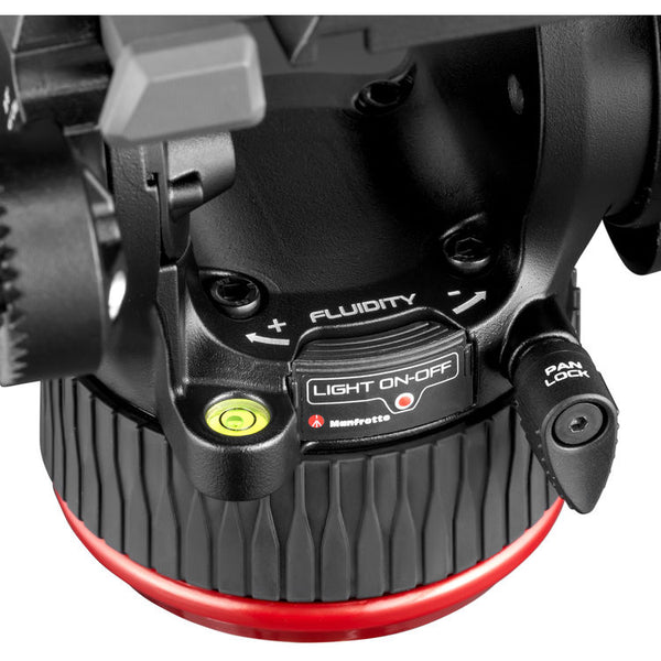 Manfrotto 504X Fluid Video Head & 645 FAST Aluminum Tripod with Mid-Level Spreader KIT