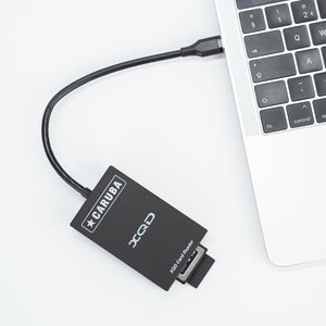 Caruba Kortalesari XQD/SD með USB-C snúru