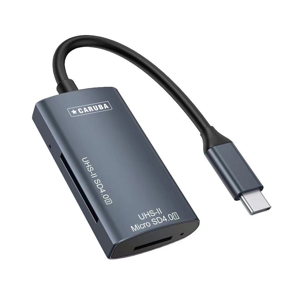 Caruba Kortalesari fyrir SD 4.0 USH-II og Micro SD með USB-C