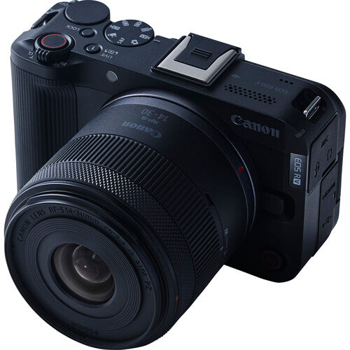 Canon EOS R50 V og RF-S 14-30mm F4-6.3 IS STM PZ linsa