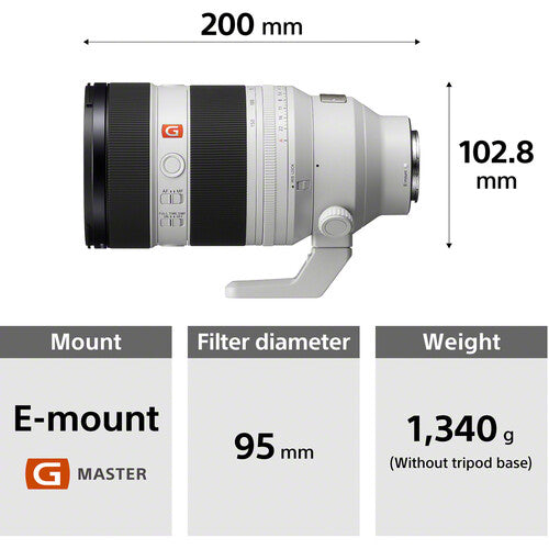 Sony E-Mount 50-150mm Full Frame F2.0 G-Master