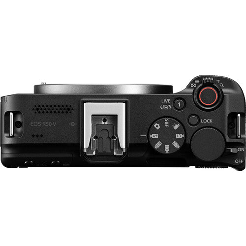 Canon EOS R50 V og RF-S 14-30mm F4-6.3 IS STM PZ linsa