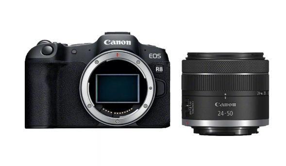 Canon EOS R8 m/RF 24-50mm F4.5-6.3 IS STM linsu