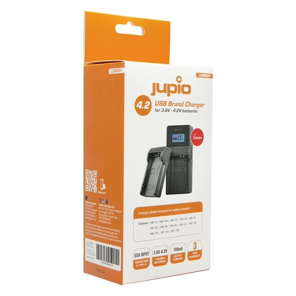 Jupio Canon USB Brand Charger 4.2