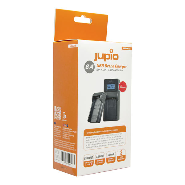 Jupio Canon USB Brand Charger 8.4